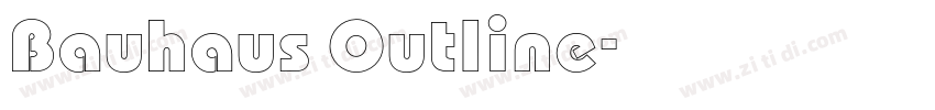 Bauhaus Outline字体转换